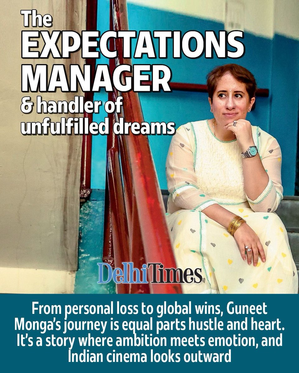 bombaytimes's tweet photo. .@guneetm's journey from Delhi to the Oscars is marked by grit, loss and an unshakable sense of purpose. The only Indian producer to hold an Oscar, she has carved a space for herself on the global stage through persistence and instinct   #GuneetMonga #ElephantWhisperers #Lunchbox https://t.co/gZM94r89fO