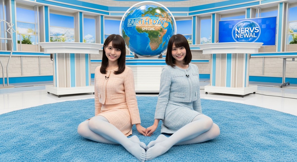 idolsocks's tweet photo. 4月22日は #アースデー!
水色タイツの女子アナ! その2
#タイツ #女子アナ #Folw https://t.co/FLYmtZOjo4