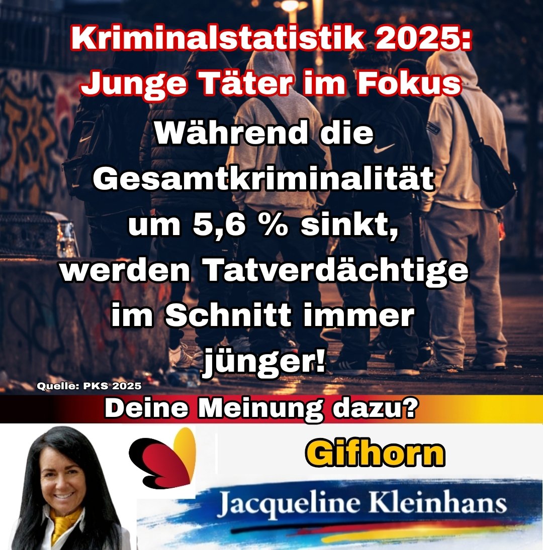 Kleinhans_afdgf's tweet image. Die Täter werden immer jünger. Deine Meinung dazu? #Kinder #Gewalt #Kriminalstatistik #gifhorn #Kleinhans
