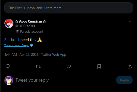 Binda.⠀ I don't think I'm free