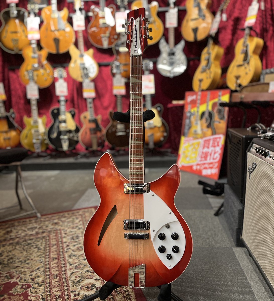GCLUB_TOKYO's tweet image. コンディション良好な2005年製Rickenbacker 360/12 C63が入荷しました！
shop.kurosawagakki.com/items/2959952

#gclubtokyo　＃rickenbacker #セミホロー #12弦ギター
＃beatles