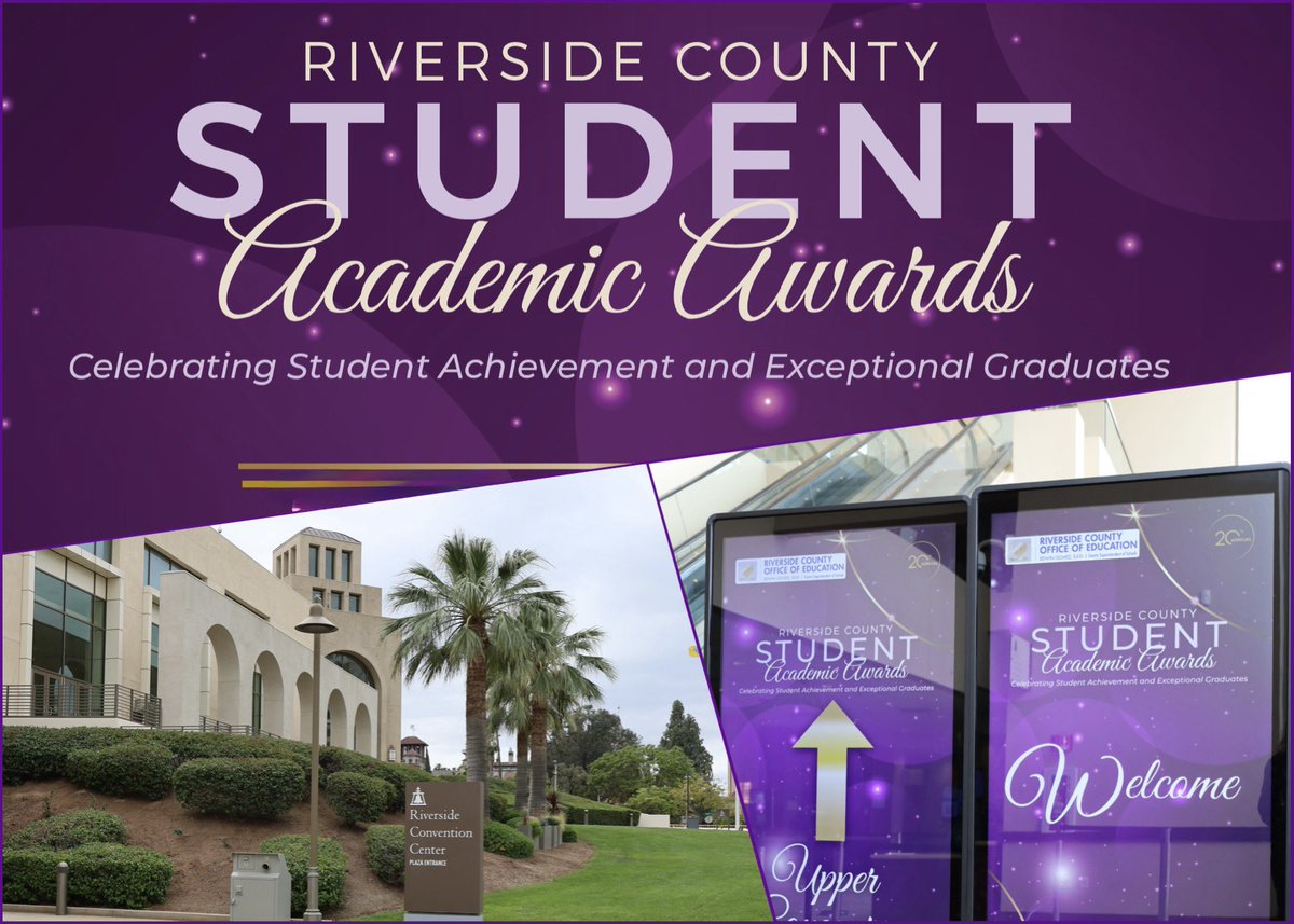 RCOE's tweet image. Ready to welcome 166 award winning #Classof2026 #RivCo high school seniors. 🎓