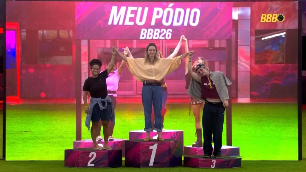 Meu palpite para a final do #BBB26 

🥇 Ana Paula Renault: 69,42% 🥈 Milena: 24,15% 🥉 Juliano Floss: 6,43%