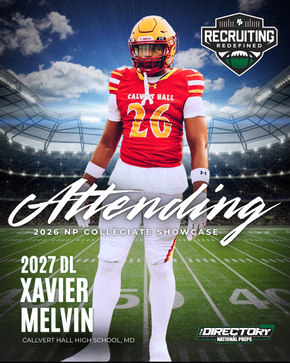 NPCoachZim's tweet photo. ๐ฏThe DL Board just got better 4 @NPShowcases @NationalPrepsFB College Showcase on May 9th w/ #Must๐ 2027 DL @xaviermelvinfb Elite Pass Rusher w/ bend, burst, athleticism!! #OfferDL #WhyNP #Trusted #Exposure https://t.co/A8YUlWZfcX