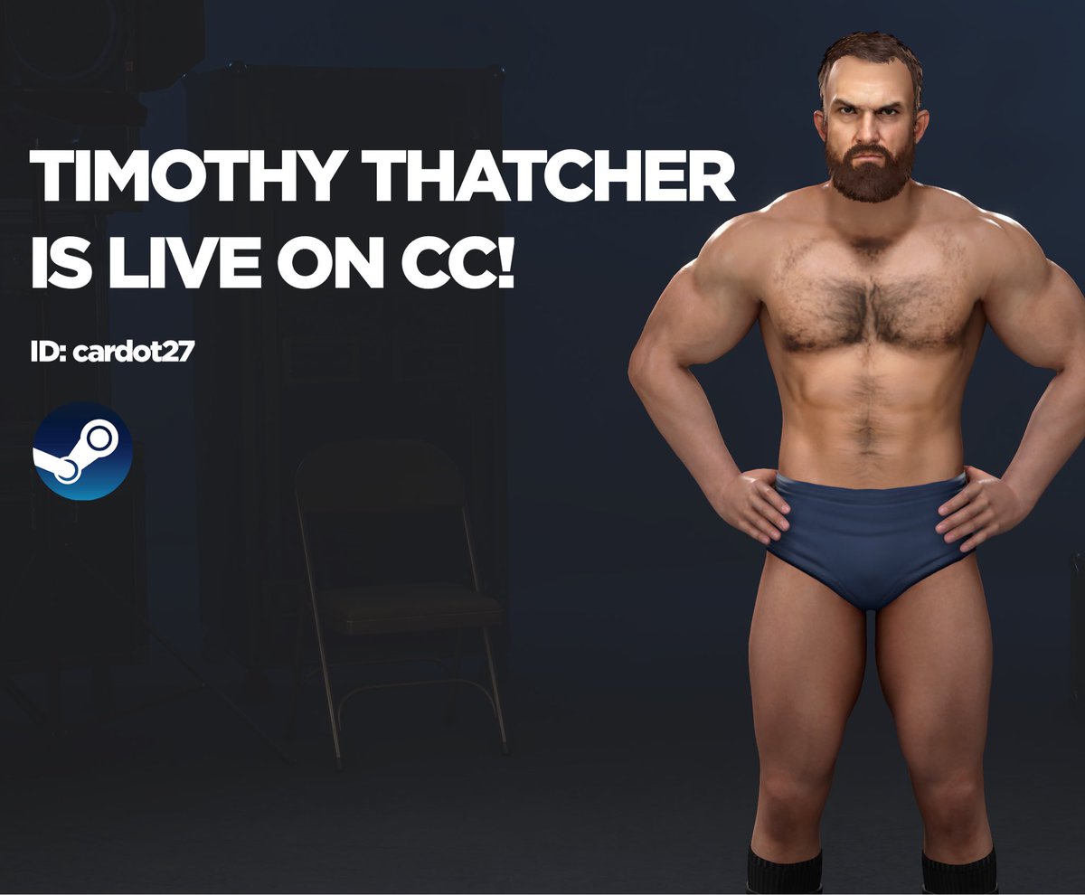 QuatorzeCaw's tweet photo. TIMOTHY THATCHER (@TimoAsCats) is up on CC (PC) !
Search user: cardot27
#wwe2k26 #caw #timothythatcher #gcw https://t.co/NyknKxJhch