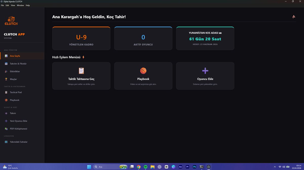 Tahiremre_'s tweet image. Defterde kaybolan setler, takip edilemeyen gelişim🏀
Antrenörlerin işini kolaylaştıracak CLUTCH yolda!🚀

✍️ Tactical Pad📈Scout &amp;amp; Fiziksel Takip📺Video Playbook
Tamamen saha içinden, yerli ve pratik. Sizce başka ne olmalı? 👇
#clutch #basketball #coaching #basketbol #scouting