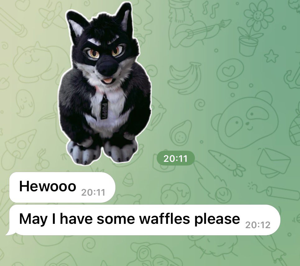 Waffles the Floof tweet media