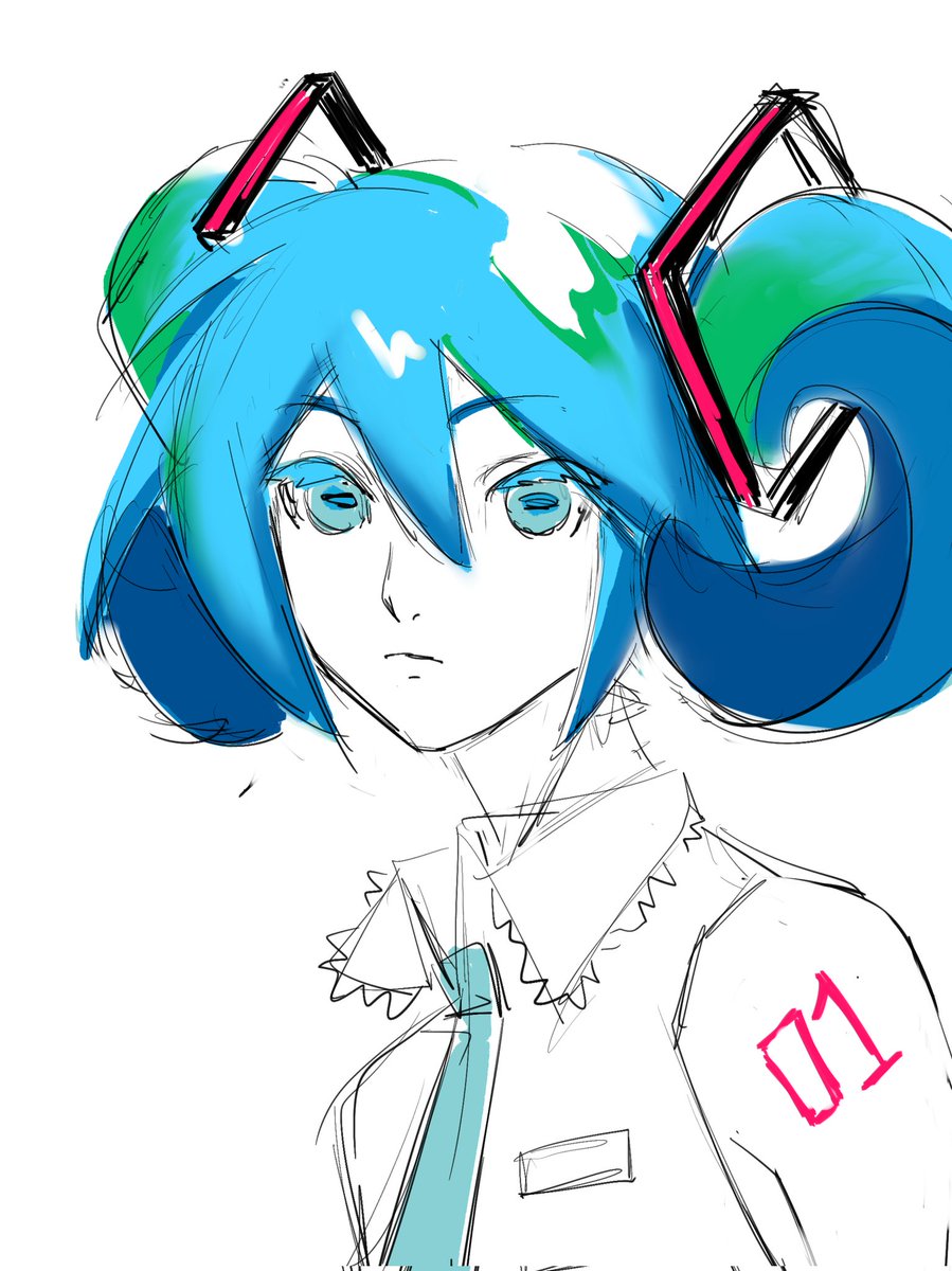 sushimian669's tweet photo. 初音×edge+羊塑？
#初音ミク https://t.co/Yh5IEOm86u