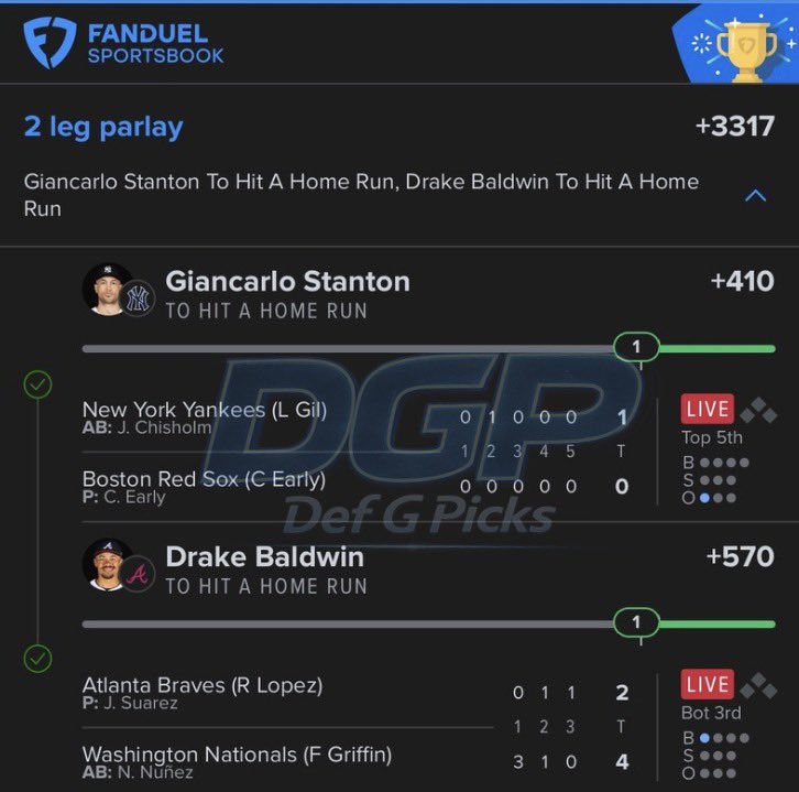 thatsdefG's tweet image. Giancarlo ✅ 
Drake ✅ 
#Boom 💥 🚀 #MLB