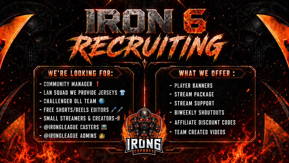 𝗜𝗥𝗢𝗡 𝟲 𝗘𝗦𝗣𝗢𝗥𝗧𝗦 tweet media