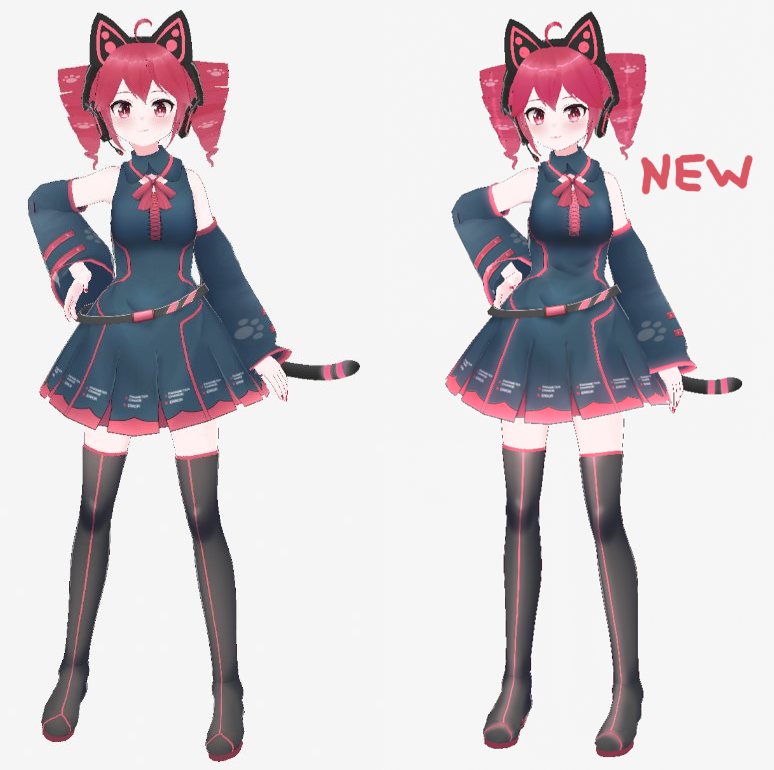 重音テト 「テクスチャの色ちょっとアップグレードしました」|カネネコ🎨イラスト仕事準備中 Commission will openのイラスト