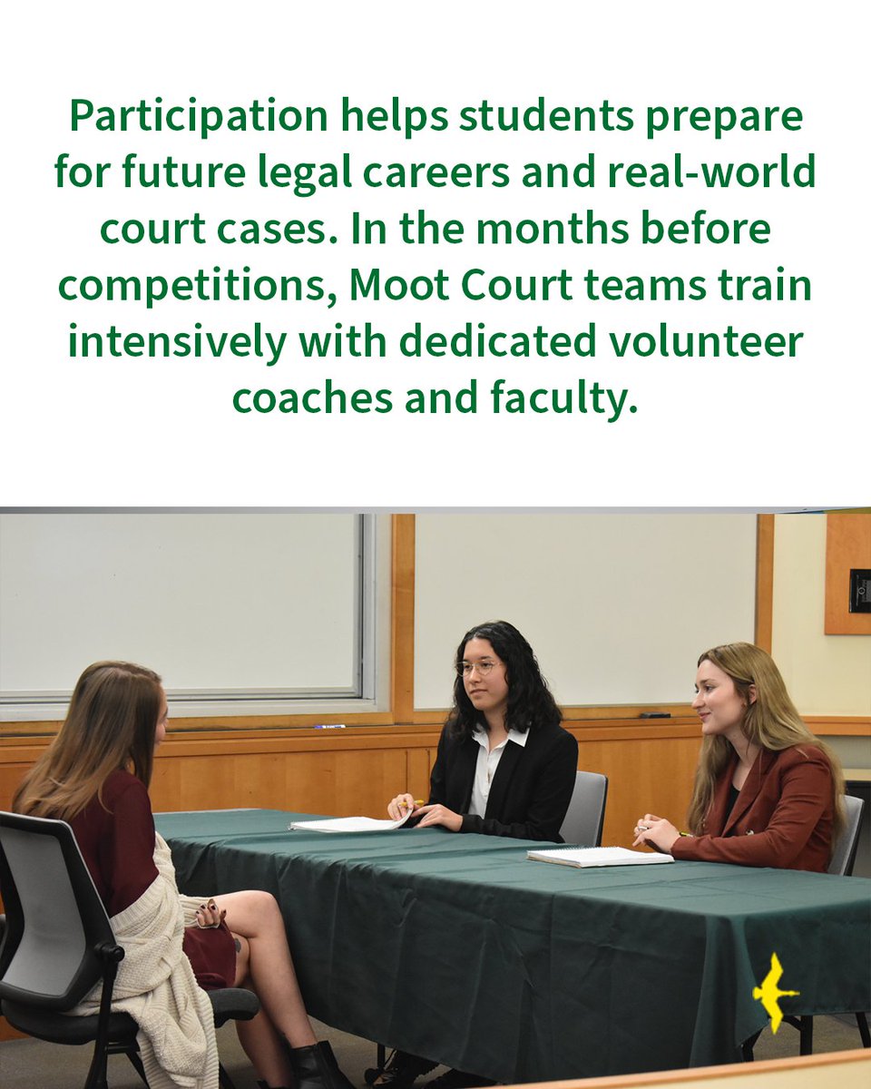 UOGiving's tweet photo. UO law students in Moot Court spent months prepping for real-world court cases nationwide. With DuckFunder’s support, they turned big dreams into reality 🦆

Want the full story? Hit the link in our bio to see how Moot Court soared past their fundraising goal with DuckFunder! https://t.co/0JSkwcWLSs