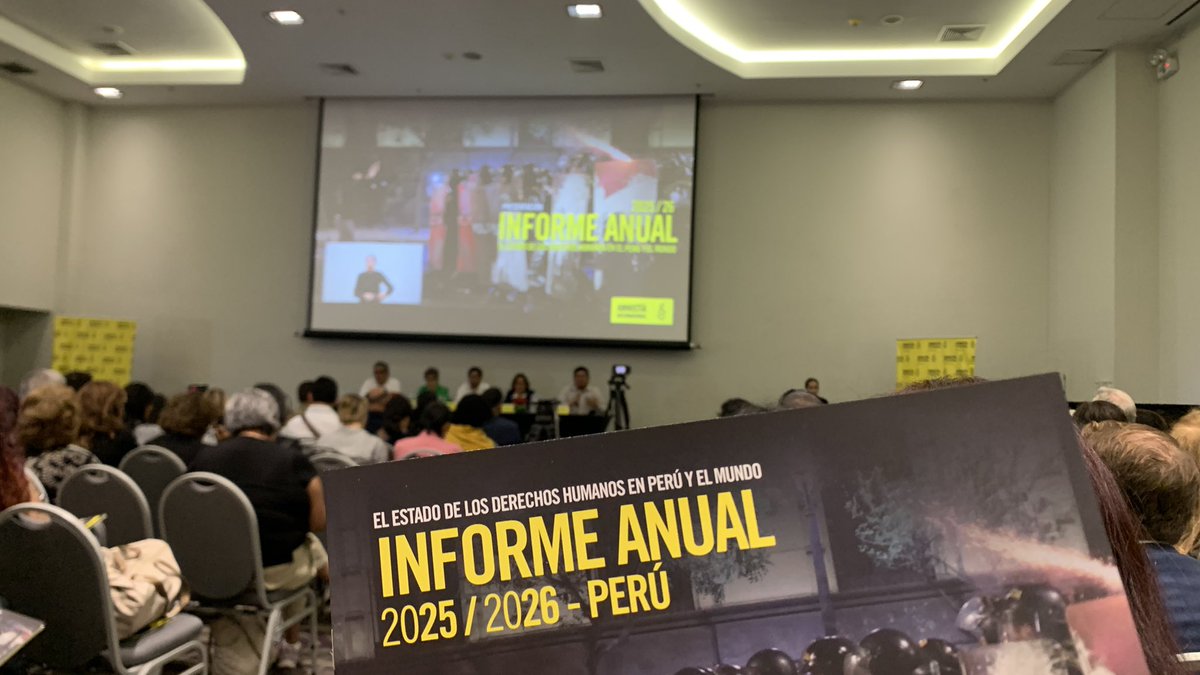 smairata's tweet photo. Perú: sexto país a nivel mundial con más muertes de defensores de #derechoshumanos, revela nuevo Informe Anual de @amnistiaperu. #ddhh https://t.co/HL5EezvaU2