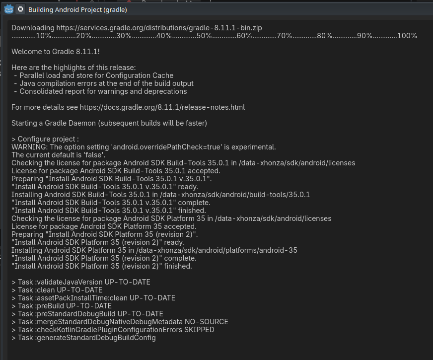 jee3nda's tweet photo. wow :O godot is exporting .apk for brejle... it works smoothly, after little fight with sdkmanager and few env:vars... #prizdiSraac jede! https://t.co/q1UB3ntIPr