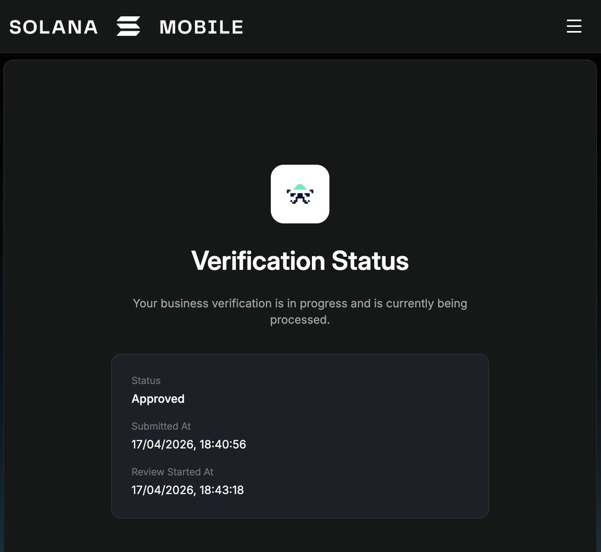 01Pilot_kt's tweet photo. For people asking about next step

We just passed KYB on @solanamobile dapp store

Building the next generation agentic economy with @InfinityTech_PL https://t.co/3tGKFCDU4f