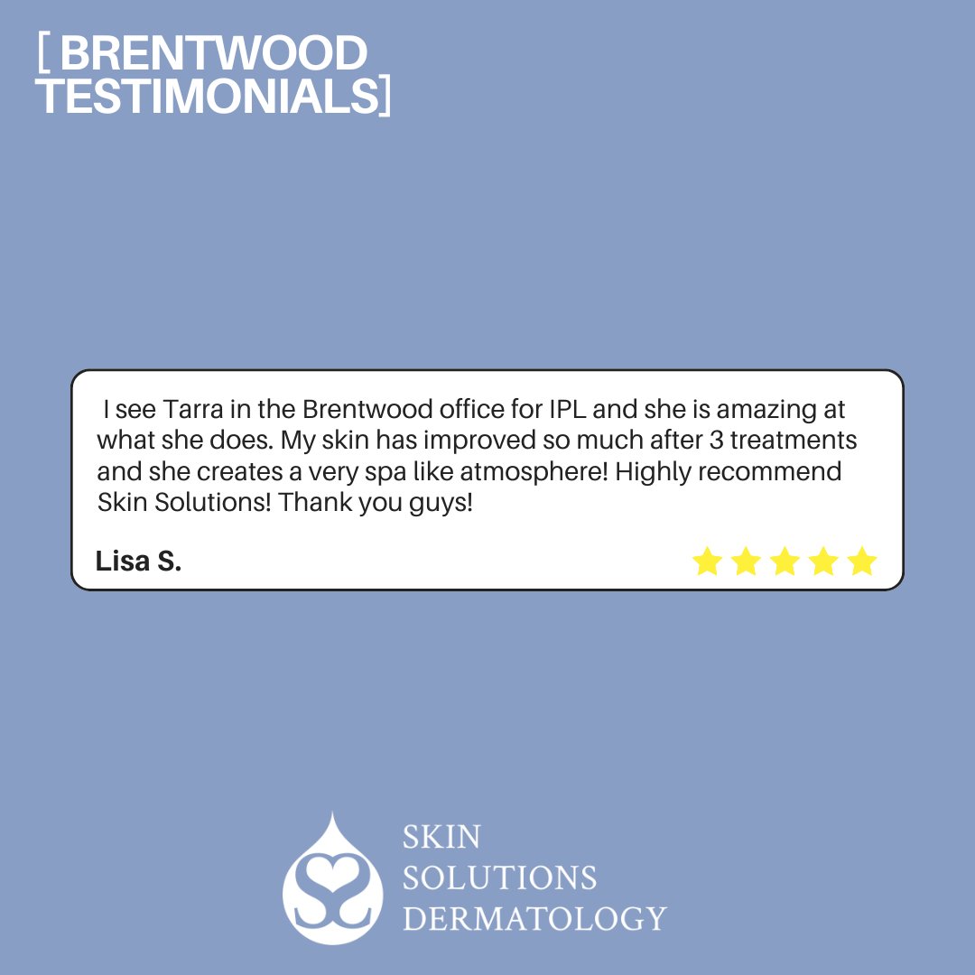 SkinSolutionsD's tweet photo. So thankful for our Brentwood patients and these 5-star reviews! ⭐⭐⭐⭐⭐

A trip to the derm can feel daunting, but we’re on a mission to make skin health the easiest part of your week. ✨

Book at the link in our bio or call 615.771.7546! https://t.co/jdOOeNYPee
