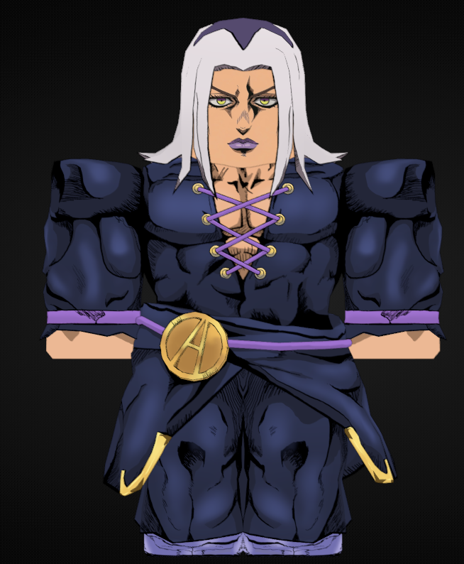 Madrrix_'s tweet image. Abbacchio #RobloxDev #Roblox #3D #jjba