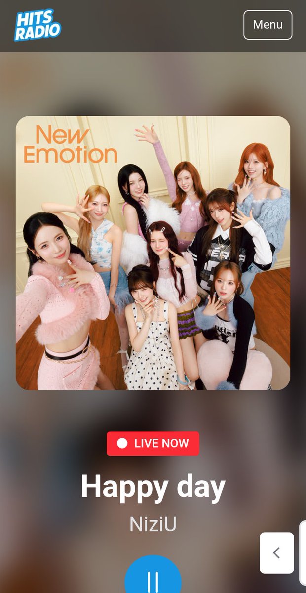 Nx2Mj's tweet photo. Hits Radio Canada 🇨🇦
I’m so happy to hear my requested song, NiziU’s “Happy Day” on air! 🎶✨
It really boosted my energy and made my whole week feel even brighter! 🌈💖
#Happy_day
#NiziU @NiziU__official
#GlobalPopFrenzy
@HitsRadioCanada https://t.co/x8mQP3bL26