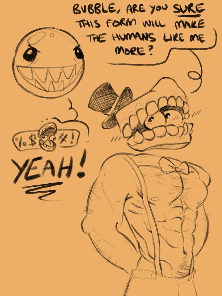 Jazbows's tweet photo. Oc art and Caine #theamazingdigitalcircus #TADC_fanart #tadc #tadccaine #caine https://t.co/bfAaXOofej