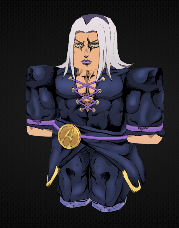 Madrrix_'s tweet image. Abbacchio #RobloxDev #Roblox #3D #jjba