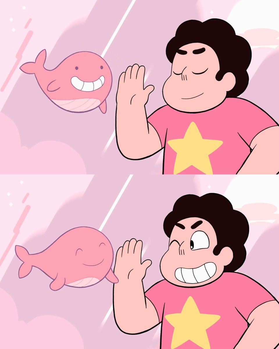 vishulore's tweet photo. steven and tiny pink whale hits harder since now i remember rebecca saying the tiny whale VA and rose VA are the same https://t.co/pq9yQTVOCW