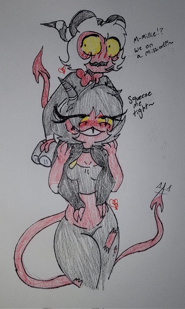 Moxxie an Millie on a mission 
#moxxie #millie #helluvaboss