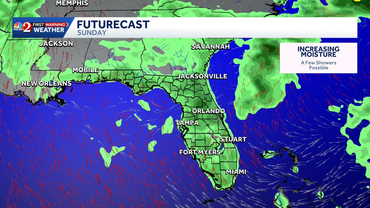 TMainolfiWESH's tweet image. Some help with the #fire danger may come in the form of some late weekend showers/storms across Central #florida. The #EURO is the more agressive model while the #GFS is much lighter. Check back for updates. #weshwx