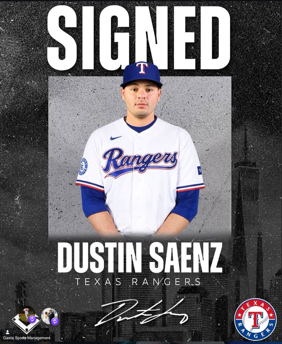 NEW 👀

Corpus Christi King Alumni Dustin Saenz has signed with the Texas Rangers today. This is the second organization he will play for.

After being released by the Nationals in March, Saenz is expected to report to Double-A Frisco initially. Worth noting, Frisco is in town to