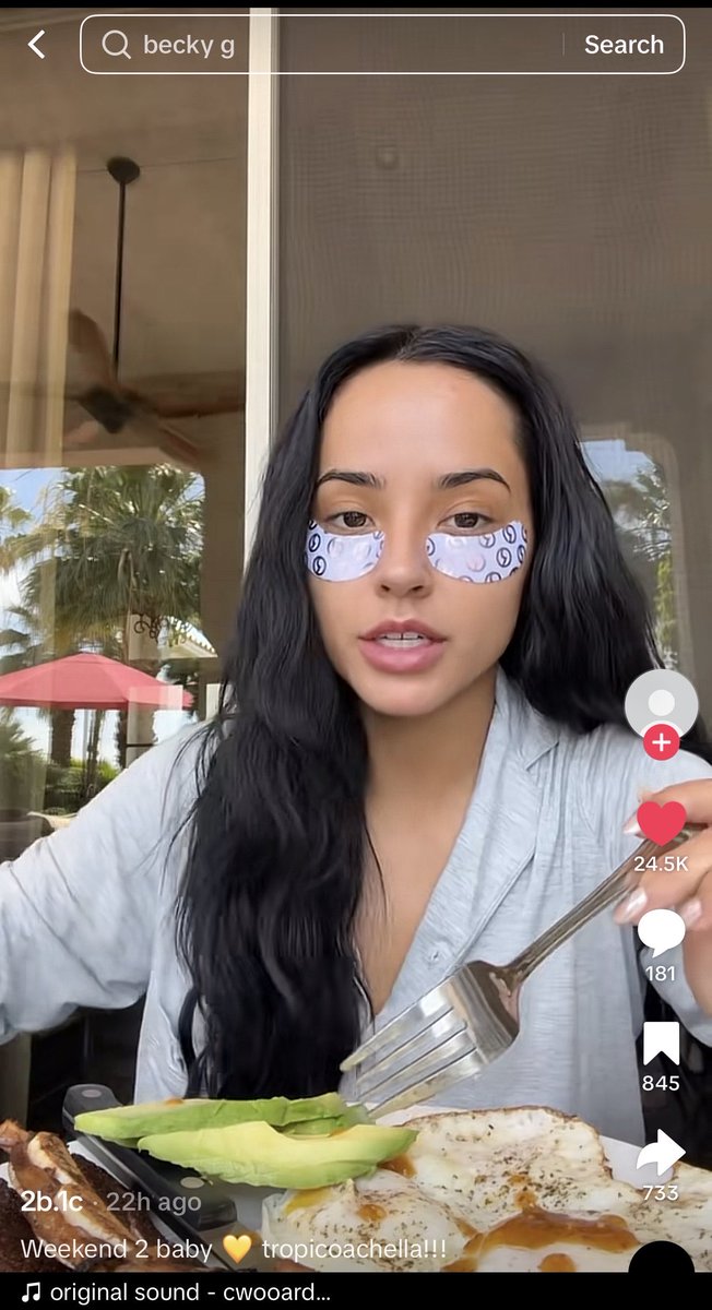 becky g using rare beauty to prep for karolchella on her secret account yeah that’s hermana