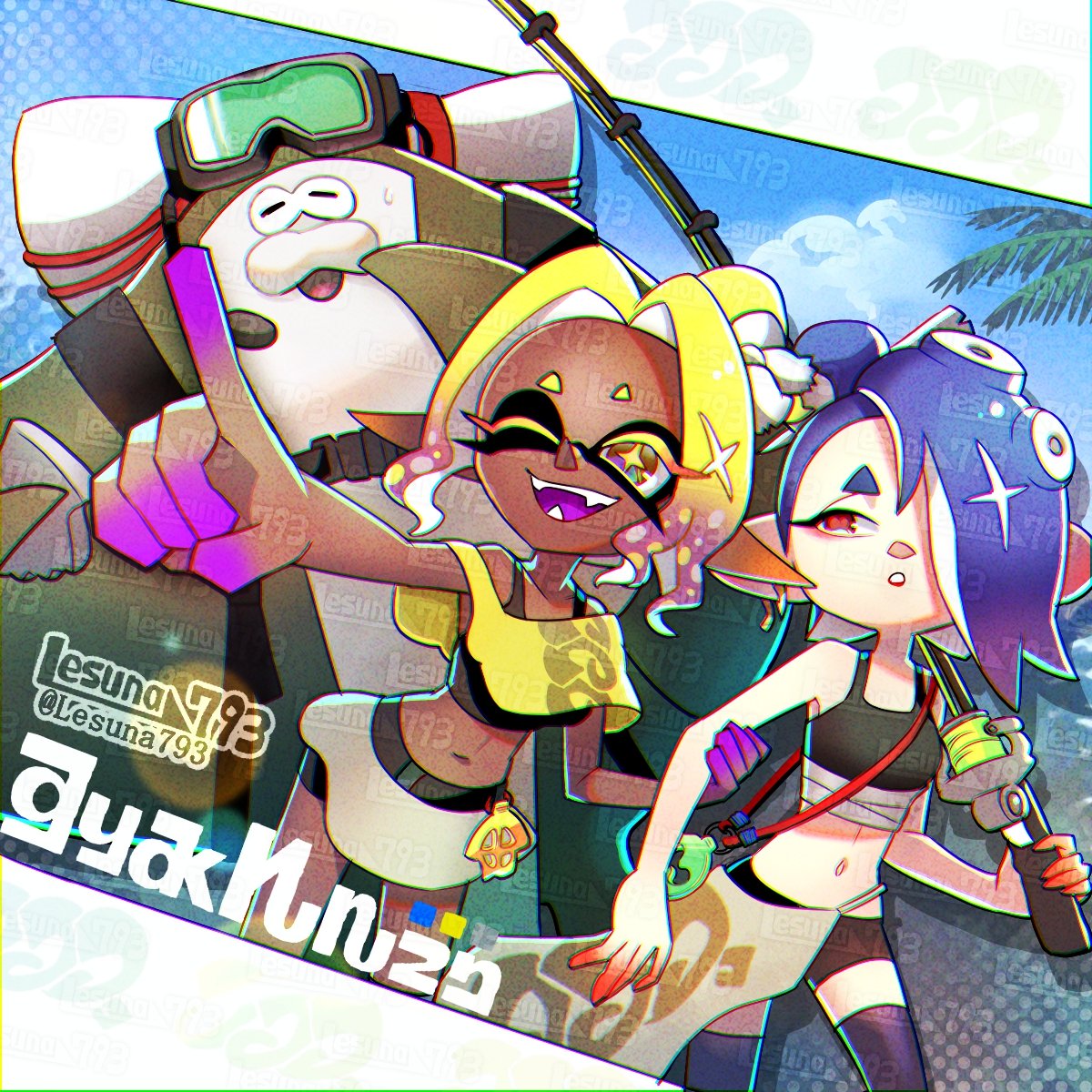 レイダース発売日とうとう決定…！
過去絵ですがお祝い兼ねて再掲

#SplatoonRaiders #スプラトゥーンレイダース #すりみ連合 #fanart