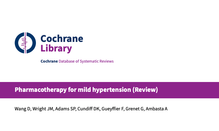 Cochrane Hypertension tweet media