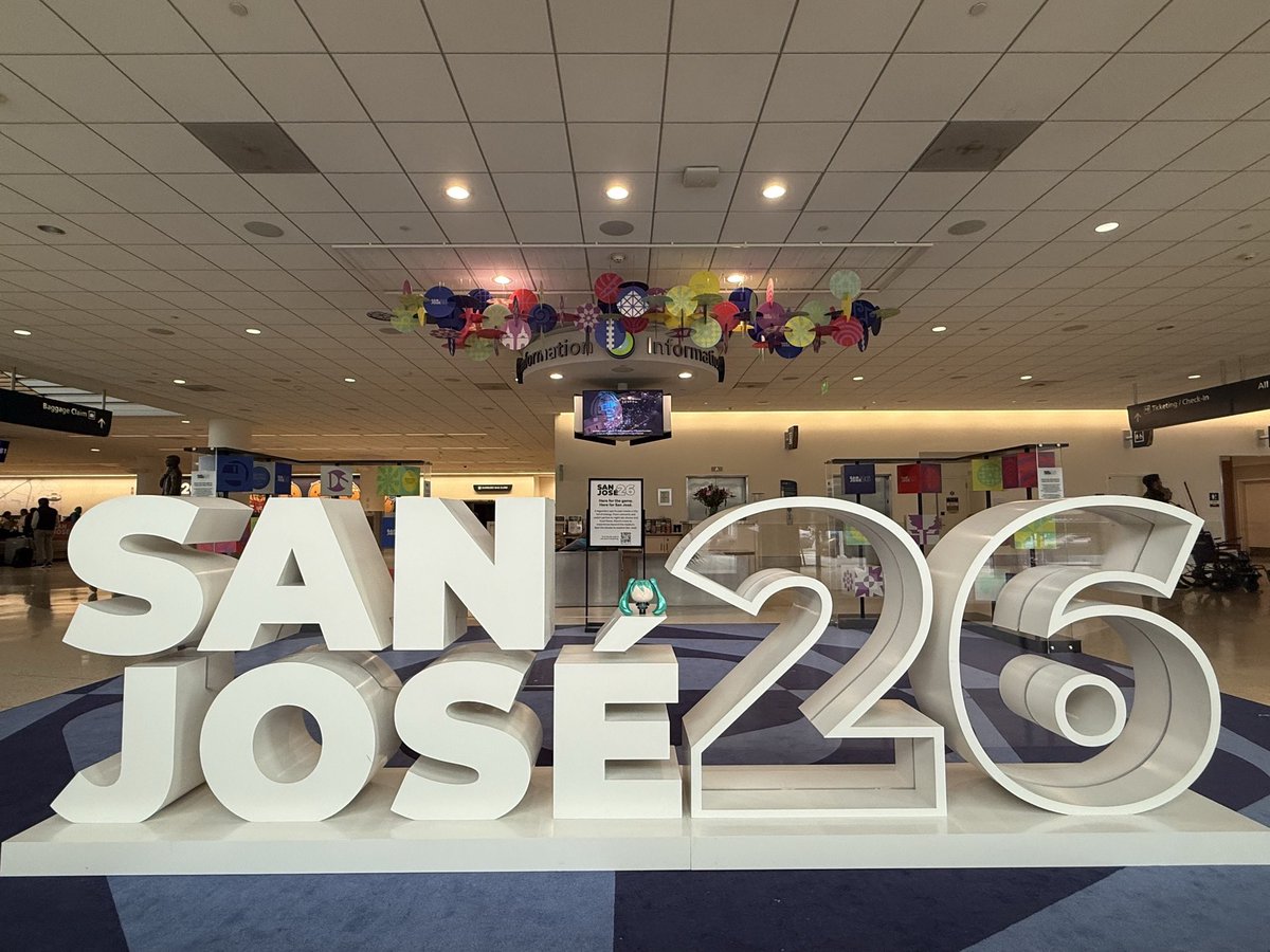mikuexpo's tweet photo. 🌐MIKU EXPO 2026 North America🌐

‘u’ miku is here in San Jose!
See you at San Jose Civic tomorrow! Doors opens at 7pm 🍬

#MIKUEXPO2026 #MIKUEXPO #HatsuneMiku https://t.co/acRZiuXZrr