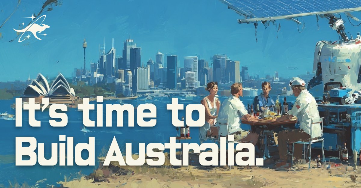 hjcharlesworth's tweet photo. Australia is an incredible place to build. 

Every non-australian that visits for the first time is blown away by the talent, the people, the pace, and whats getting built in this epic country.

It's time to accelerate and build the companies and infrastructure that power Australia to be on the frontier.

https://t.co/4jIfQ0ILll
#BuildAustralia