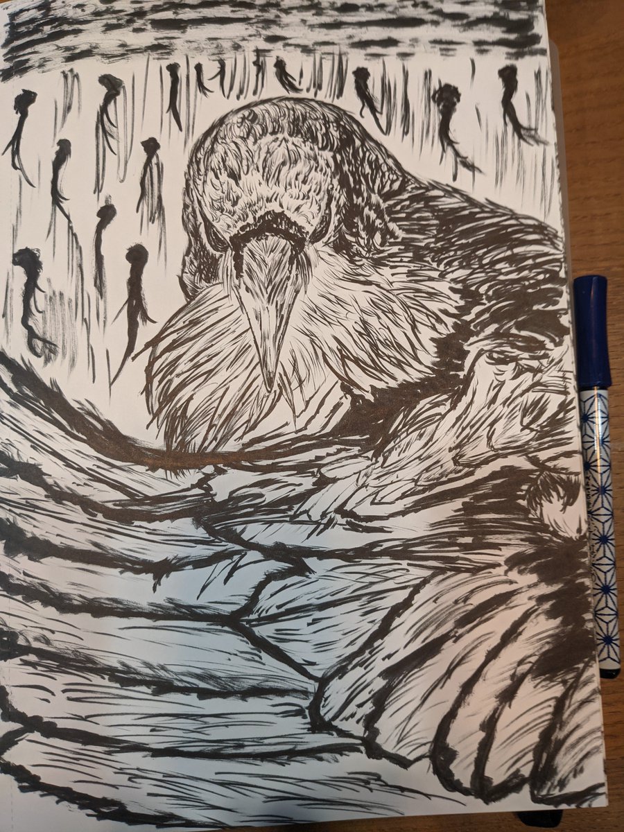 mucrow777's tweet photo. Capturing a soul-striking moment in a single rush.
​Sheltering. My precious, most cherished ones. A silent compassion.
#drawing  #animal https://t.co/TmsikGnMT9