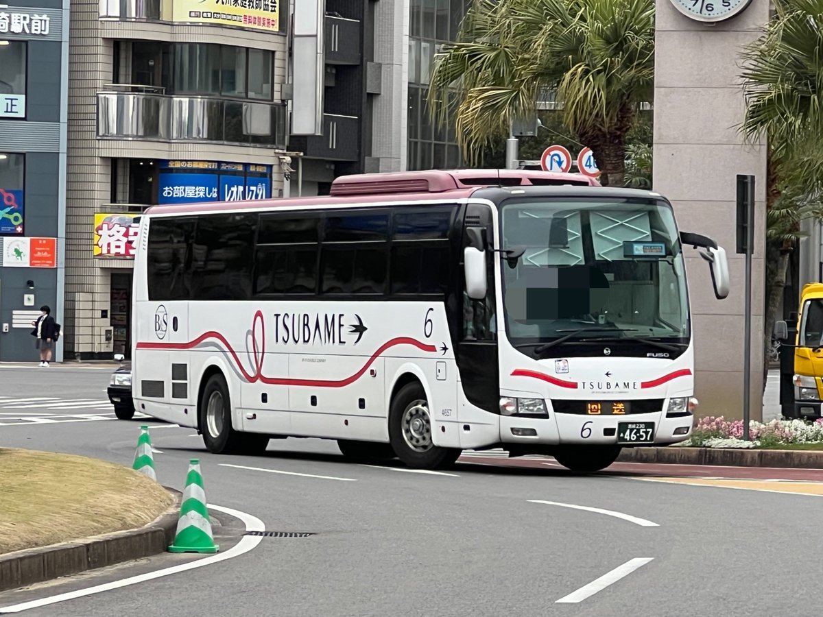 JR九州バス 宮崎支店 644-16557 宮崎 230 あ 4657 回送