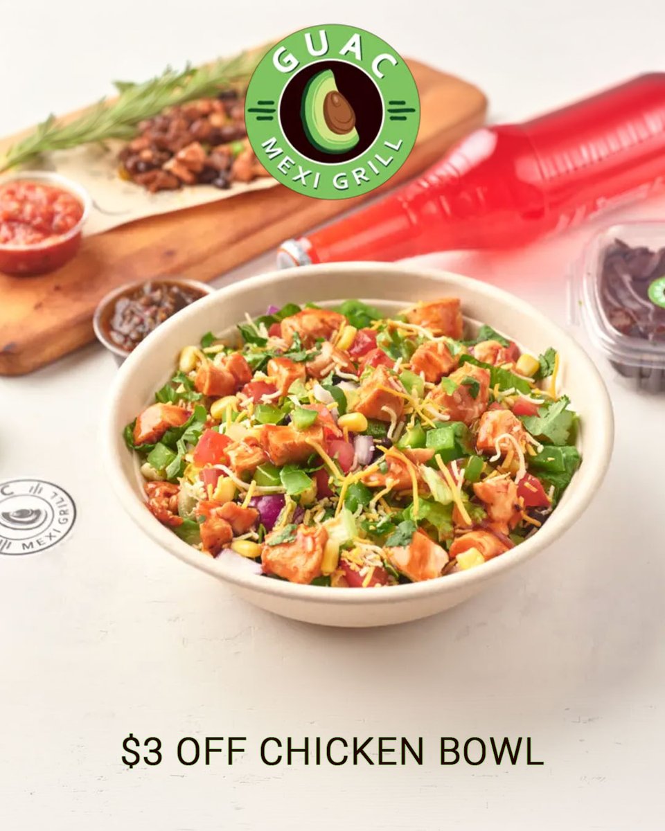 mealdeals_app's tweet image. $3 OFF CHICKEN BOWL
@GuacMexi 
👉 mealdeals.app/deals/4468

KIDS EAT FREE WEDNESDAYS!
@SwissChaletCA 
👉 mealdeals.app/deals/4178

Wine Down Wednesdays
@levettorestaurants #Waterloo
👉 mealdeals.app/deals/4221