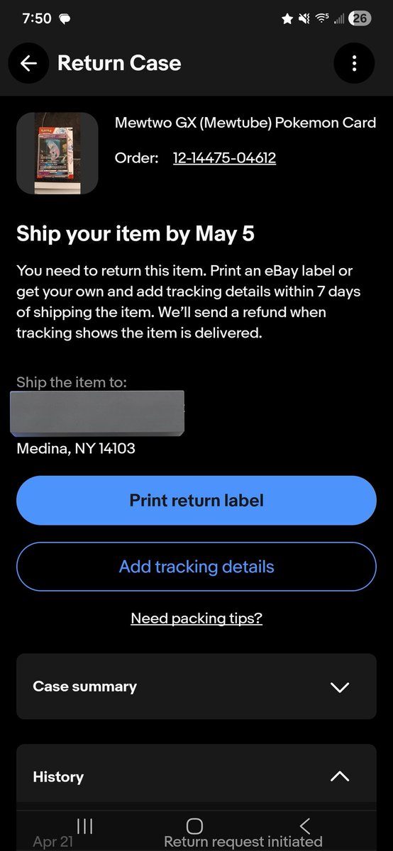 As expected eBay sided with me within 5 minutes of opening a case with them 😵‍💫😂