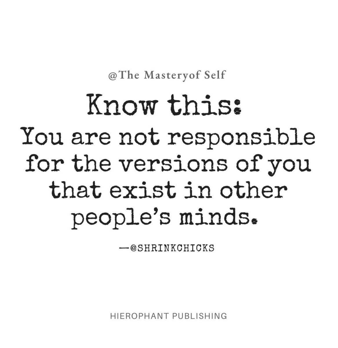 Know this: Their thoughts are not your burden. 👋 👋 👋
