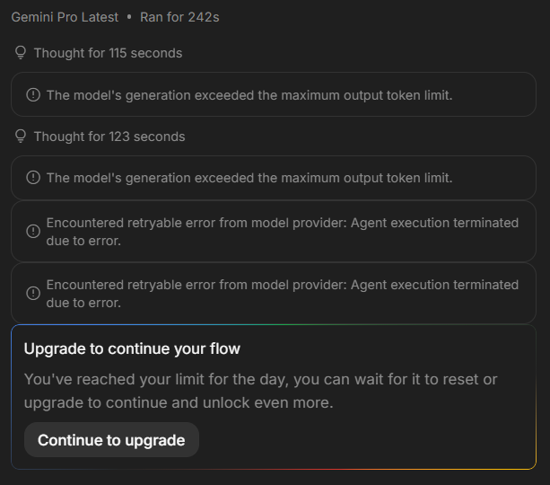 Ray_DaHero's tweet photo. I've been enjoying using @GoogleAIStudio to build an app I've always wanted using the new Google AI Pro plan option over the Gemini API.

It served me well but alas we've hit the limit. Thanks for providing more ways to bring things to life! 

Would totally love some help to keep going past this little roadblock though if anyone would like to assist in that adventure? @OfficialLoganK @ammaar @osanseviero 👀(Just shooting my shot🙏)
#Google #AiStudio