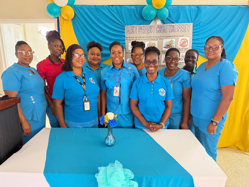 SRHAJamaica's tweet photo. On Thursday, April 16, the Manchester Health Department through its Foot Care Unit hosted a Diabetic Foot Care event, highlighting the importance of prevention, early detection, and proper foot care for persons living with diabetes. https://t.co/hSntrUv4cv