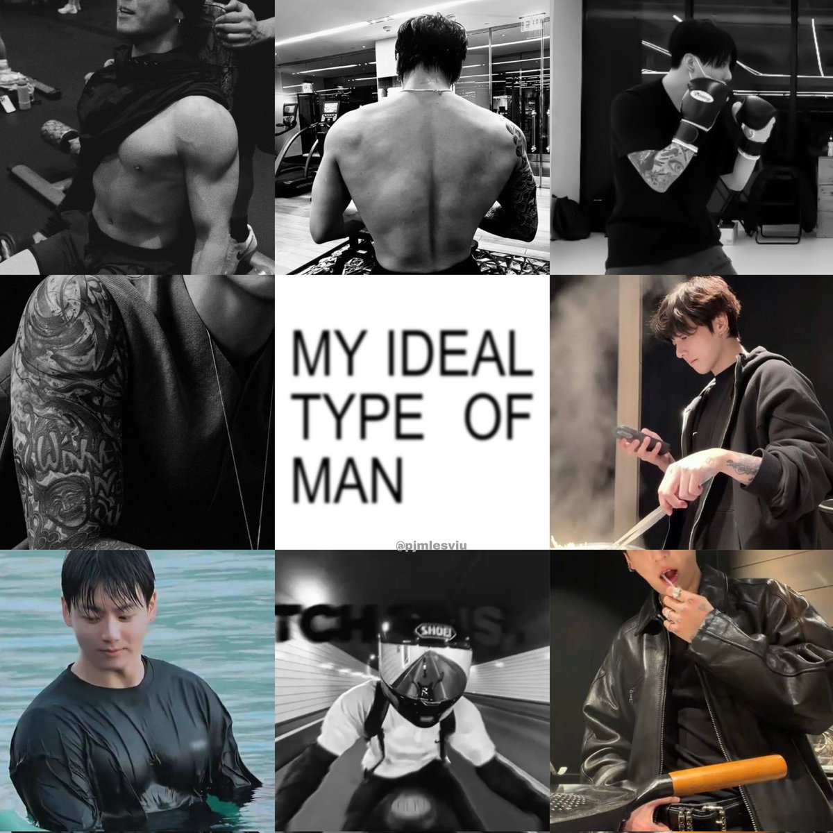 "¿Y cuál es tu tipo ideal?"

Mi tipo ideal: