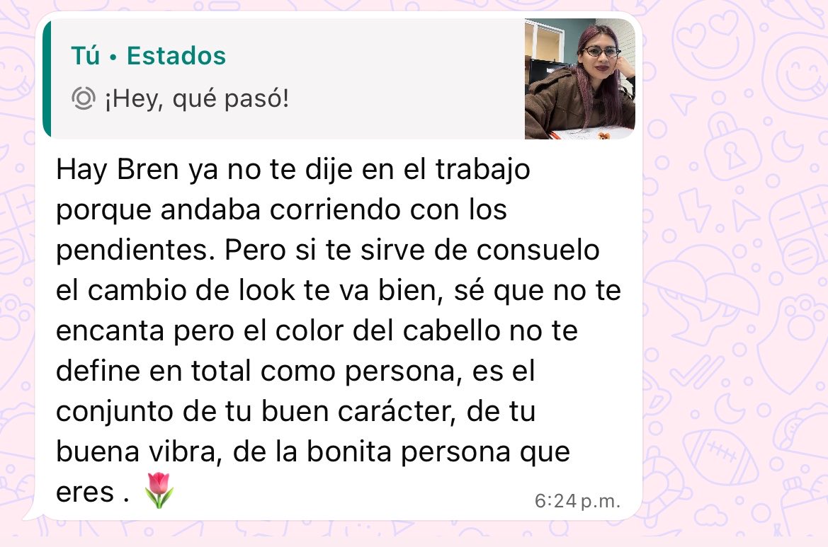 MeganZc's tweet photo. Me cambié el color del cabello y andaba bien triste en el trabajo. Ya se me pasó :) https://t.co/rDEWunm40o