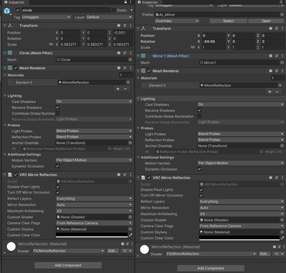 rure_3d's tweet image. 他の人が作ったミラーを入れると、自分が作ったミラーが映るようになるのも不思議
設定もちゃんとしてるはず...
#blender #unity #3dcg #wip #VRChat