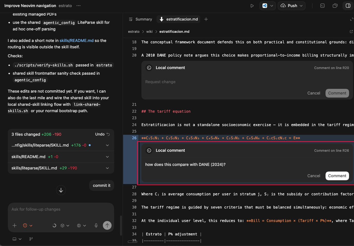 handy new feature in the Codex desktop app > open any file with the ...