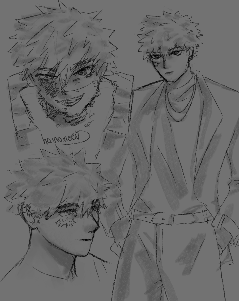 sketches! #bakugo