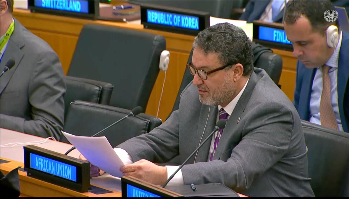AfricanUnionUN's tweet photo. “The @_AfricanUnion welcomes the collaboration between the Government of #TheGambia 🇬🇲 , the @UN system 🇺🇳 , and the #PeacebuildingFund, whose support has been instrumental in advancing key peacebuilding priorities. These #partnerships underscore the importance of coordinated, sustained, and predictable support aligned with national priorities.
In this context, #AU encourages continued engagement between The Gambia and the Peacebuilding Commission through political accompaniment, knowledge-sharing, and mobilization of sustained support. We also emphasize the value of South-South and triangular cooperation, through which The Gambia’s experience can offer important lessons for countries undergoing similar transitions.”
~ Mr. Salem Matug, chargé d'affaires , on behalf of H.E. Mohamed Edrees, at the PBC Meeting on The Gambia’s development of a National Strategy on Transitional Justice and Peacebuilding.
#AfricaAtTheUN
#Agenda2063 @thegambiaUN #PBC