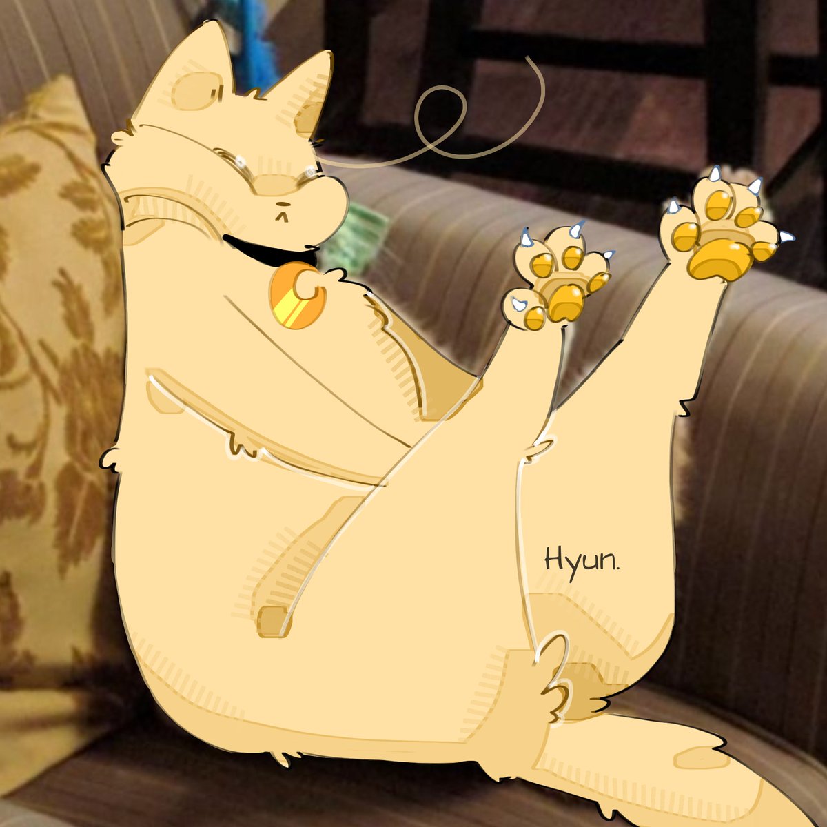HyunCatjer's tweet photo. @bunnylatt My recent art! :D ehe https://t.co/y5XAXmpt2J