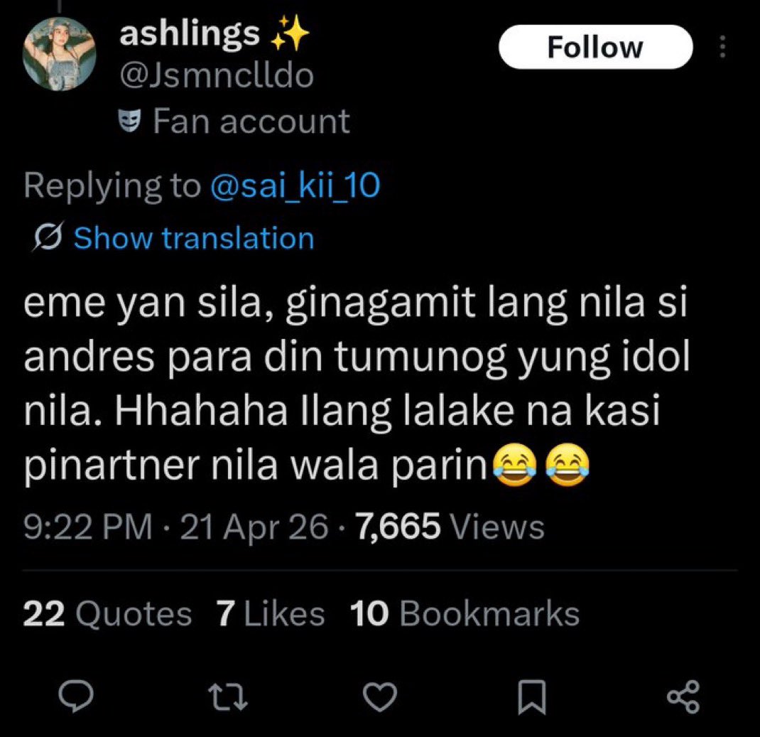 kdmujis's tweet photo. you people are under spells atp lol 😭 i understand that you’ve been swallowed by loveteam culture but stop projecting that onto kai. she has always been a SOLOIST; she stands alone, and most of her fans are here for her alone. how is that male centered? 😆 https://t.co/B5xjlDw6OW