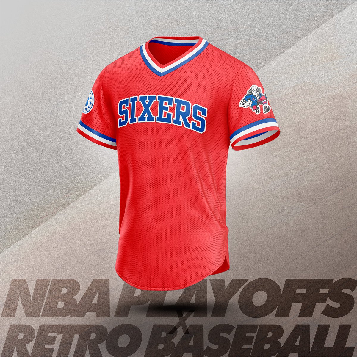 kkern_design's tweet photo. Design concept series: NBA Eastern Conference Round 1 playoff matchups reimagined as retro baseball pullovers. https://t.co/pzhwPo4dZS