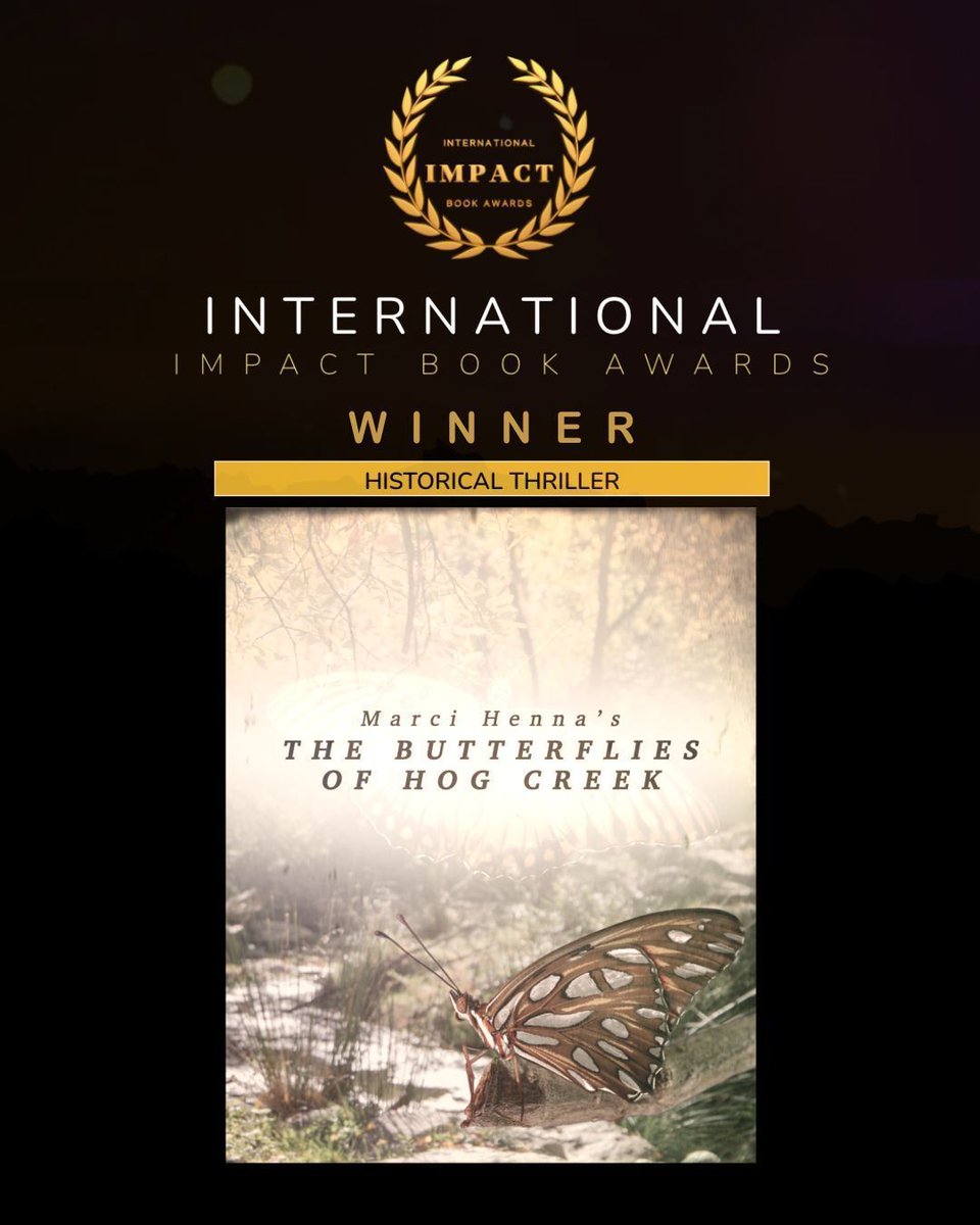 Marci_Henna's tweet image. Recognition matters. // Momentum matters more. // The Butterflies of Hog Creek — International Impact Book Award winner. #AmWriting